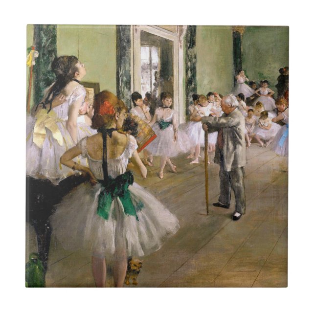 Edgar Degas Dance Class Fliese (Vorderseite)