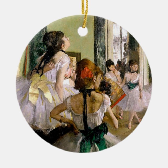 Edgar Degas Dance Class Keramik Ornament (Vorne)
