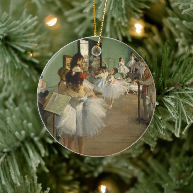 Edgar Degas Dance Class Keramik Ornament (Baum)