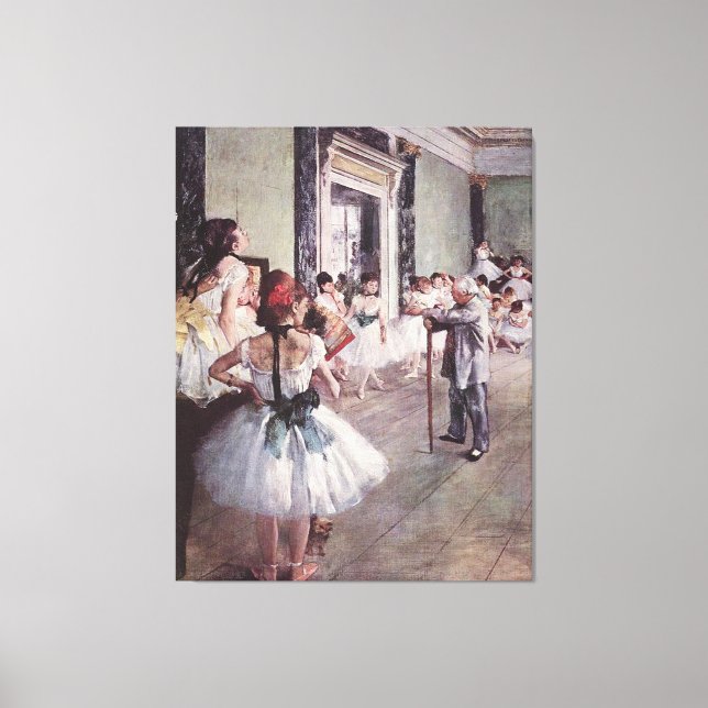 Edgar Degas Dance Class Leinwanddruck (Vorderseite)