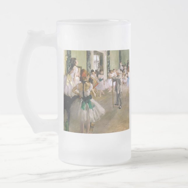 Edgar Degas Dance Class Mattglas Bierglas (Links)