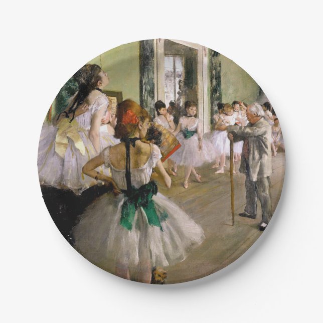 Edgar Degas Dance Class Pappteller (Vorderseite)
