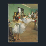 Edgar Degas Dance Class Postkarte<br><div class="desc">Schönes Vintages impressionistisches Gemälde aus dem 18. Jahrhundert des berühmten Malers Edgar Degas. Dieses Portrait enthält Tänzer der Ballerina in grünen Tönen während des Unterrichts.</div>