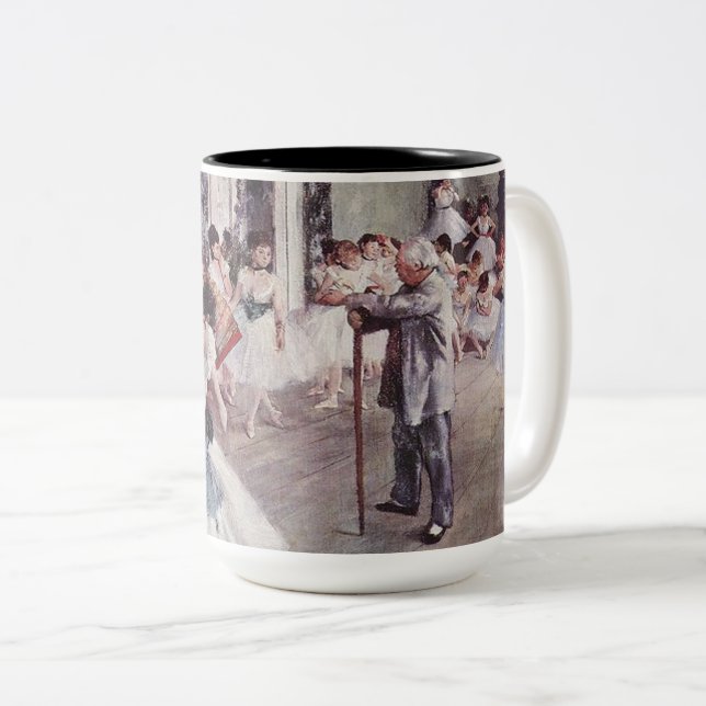 Edgar Degas Dance Class Zweifarbige Tasse (VorderseiteRechts)