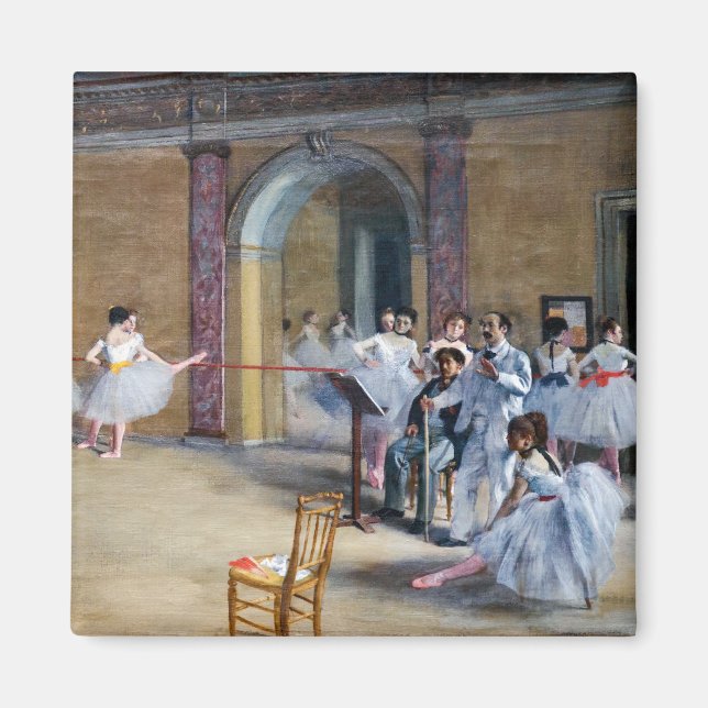 Edgar Degas - Dance Foyer, Opera rue Le Peletier Magnet (Vorne)