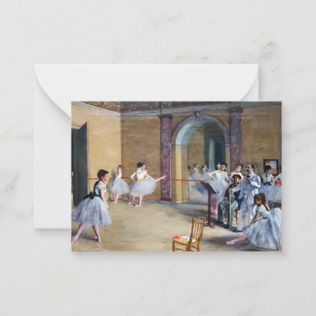 Edgar Degas - Dance Foyer, Opera rue Le Peletier Mitteilungskarte (Vorderseite)