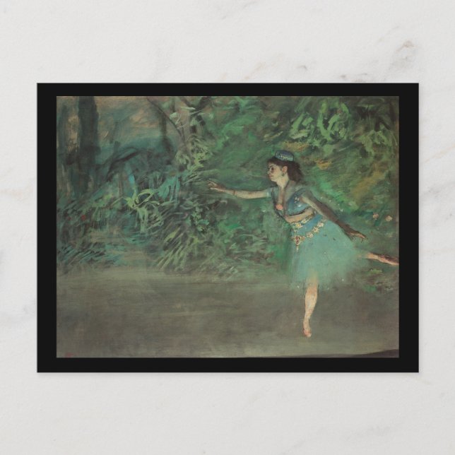 Edgar Degas Dancer auf der Bühne Postkarte (Vorderseite)
