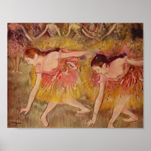 Edgar Degas Dancers Bending Down Poster