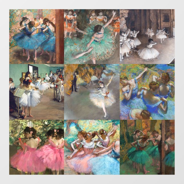 Edgar Degas - Dancers Masterpiece Selection Fensteraufkleber (Blatt)