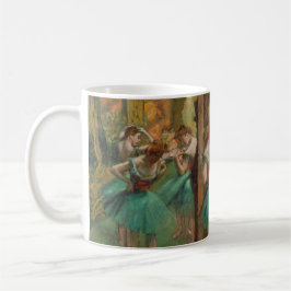 Edgar Degas Dancers Pink in Green Impressionist Kaffeetasse