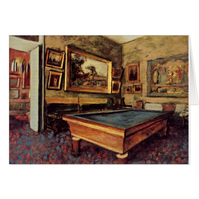 Edgar Degas, Das Billardzimmer (Vorderseite (Horizontal))