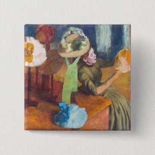 Edgar Degas - Das Hutgeschäft Button
