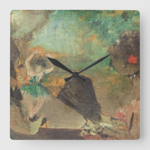 Edgar Degas   das Loge, c.1883 Quadratische Wanduhr