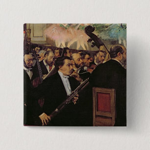 Edgar Degas das Opern-Orchester, c.1870 Button