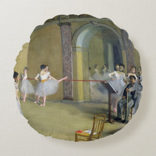 Edgar Degas   das Tanz-Foyer Rundes Kissen