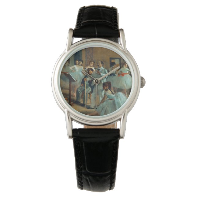 Edgar Degas Das Tanzfoyer der Oper Armbanduhr (Vorderseite)