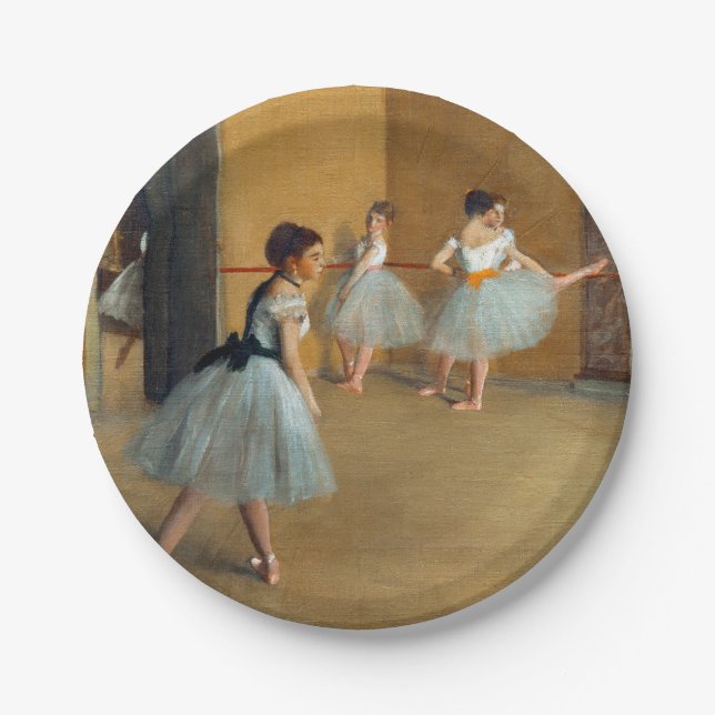 Edgar Degas Das Tanzfoyer der Oper Pappteller (Vorderseite)