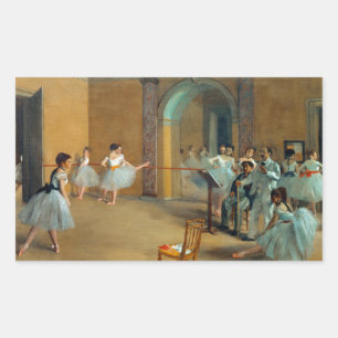 Edgar Degas Das Tanzfoyer der Oper Rechteckiger Aufkleber
