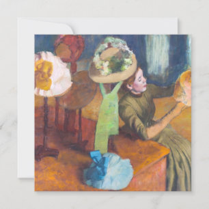 Edgar Degas - Der Hutladen Einladung