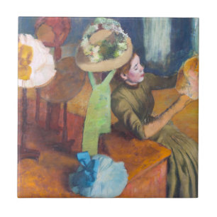 Edgar Degas - Der Hutladen Fliese