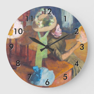 Edgar Degas - Der Hutladen Große Wanduhr