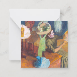 Edgar Degas - Der Hutladen Mitteilungskarte