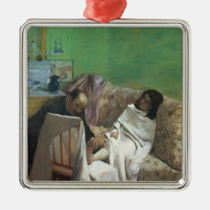Edgar Degas   der Pedicure, 1873 Silbernes Ornament