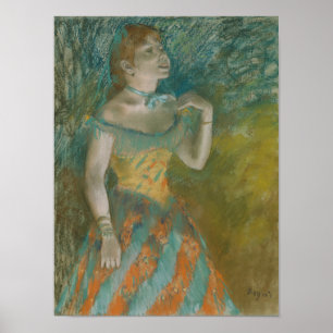Edgar Degas  Der Sänger in Grün Poster