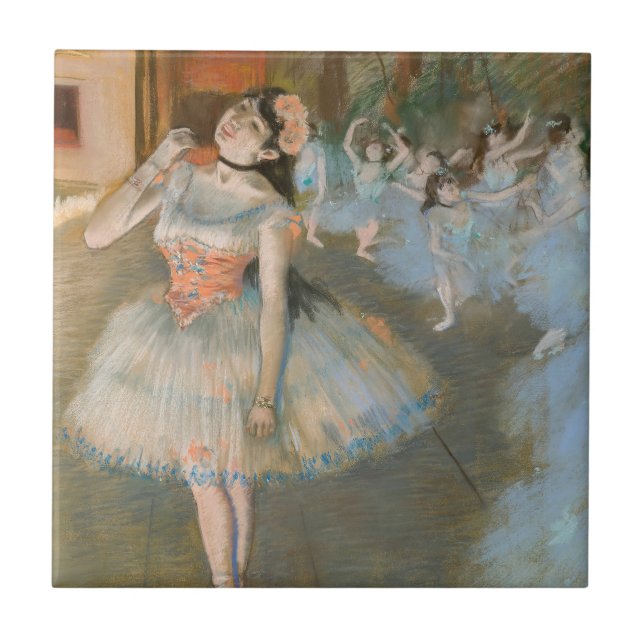 Edgar Degas - Der Star Fliese (Vorderseite)