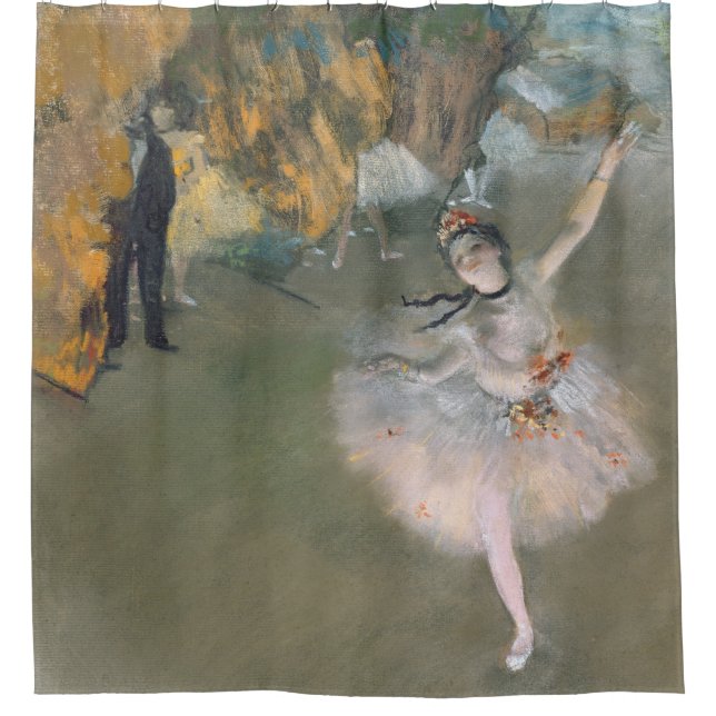 Edgar Degas | Der Star oder Tänzer auf der Bühne Duschvorhang (Vorderseite)