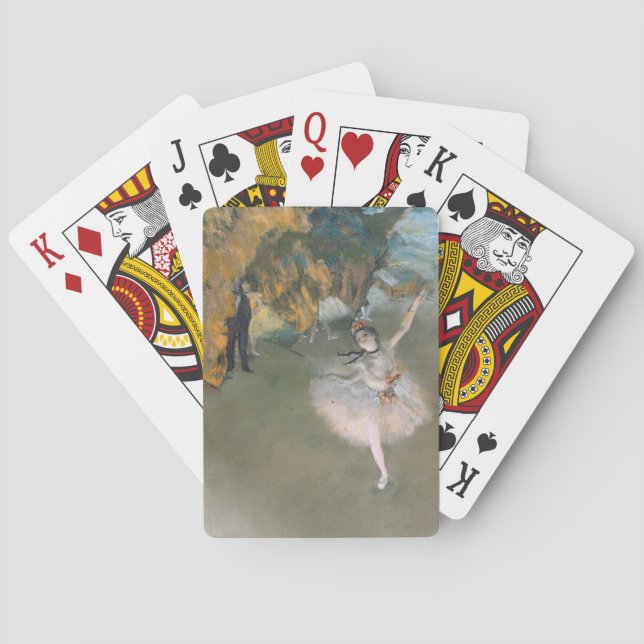 Edgar Degas | Der Star oder Tänzer auf der Bühne Spielkarten (Rückseite)