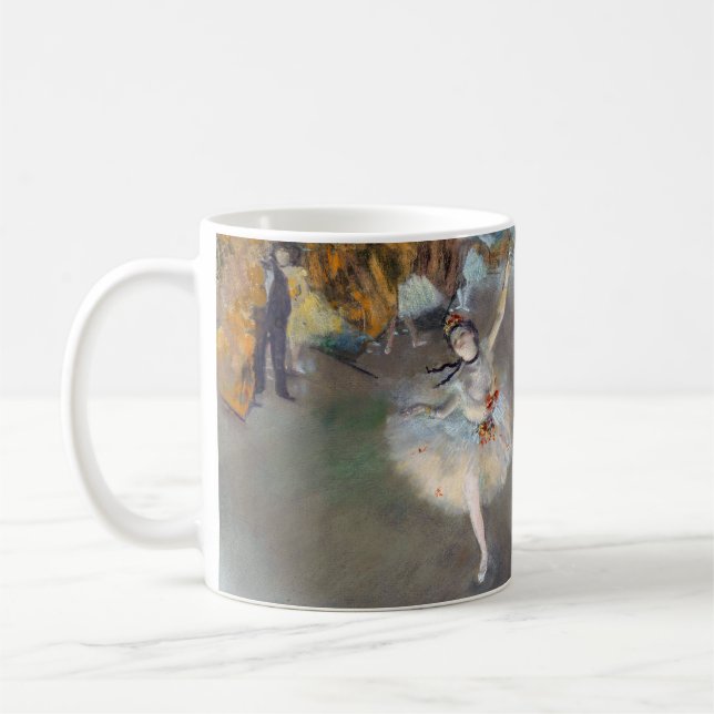 Edgar Degas - Der Star / Tänzer auf der Bühne Kaffeetasse (Links)