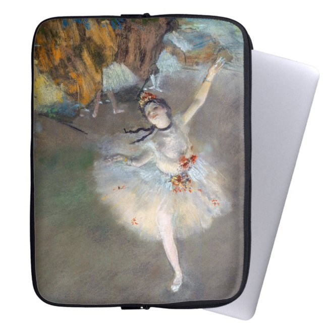 Edgar Degas - Der Star / Tänzer auf der Bühne Laptopschutzhülle (Von Creator hochgeladen)