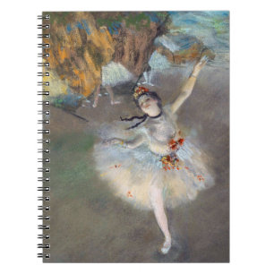 Edgar Degas - Der Star / Tänzer auf der Bühne Notizblock