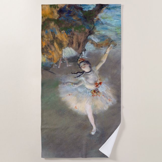 Edgar Degas - Der Star / Tänzer auf der Bühne Strandtuch (Vorderseite)