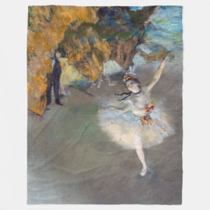 Edgar Degas - Der Stern / Tänzerin auf der Bühne Fleecedecke