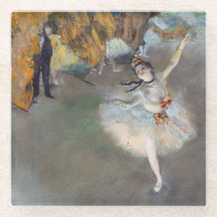 Edgar Degas - Der Stern / Tänzerin auf der Bühne Glasuntersetzer