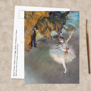 Edgar Degas - Der Stern / Tänzerin auf der Bühne Postkarte
