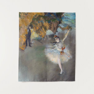 Edgar Degas - Der Stern / Tänzerin auf der Bühne Wandteppich