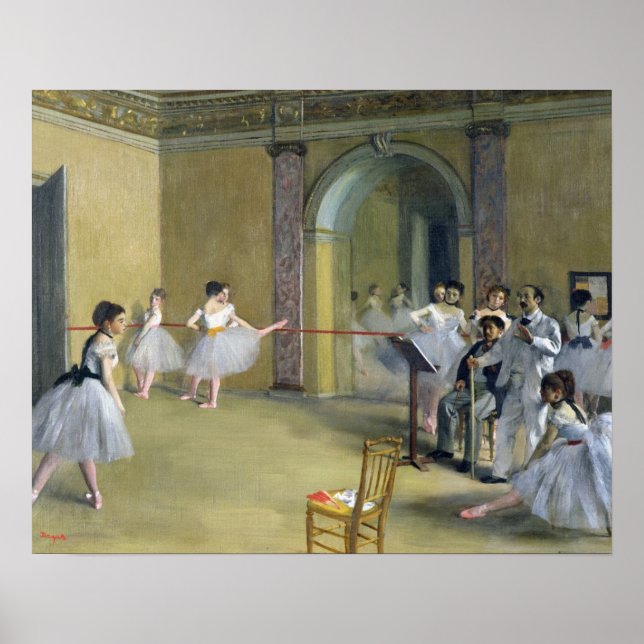 Edgar Degas | Der Tanzfoyer an der Oper Poster (Vorne)