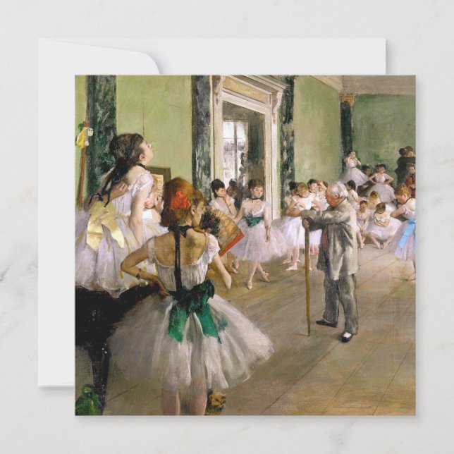 Edgar Degas Der Tanzunterricht Einladung (Vorderseite)