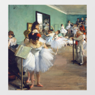 Edgar Degas - Der Tanzunterricht Fensteraufkleber