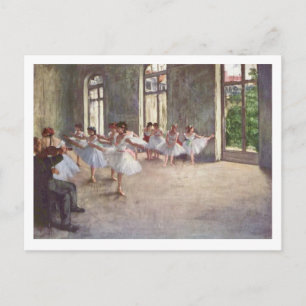 Edgar Degas   Die BallettProbe   Neue Adresse Ankündigungspostkarte