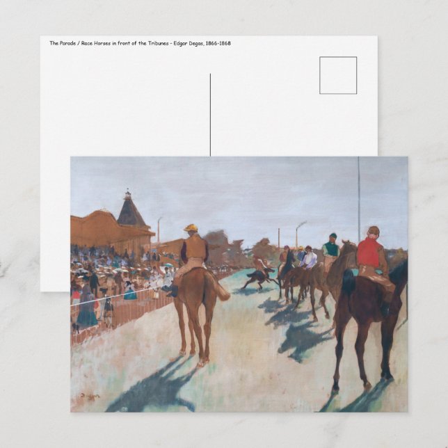 Edgar Degas - Die Parade Postkarte (Vorne/Hinten)
