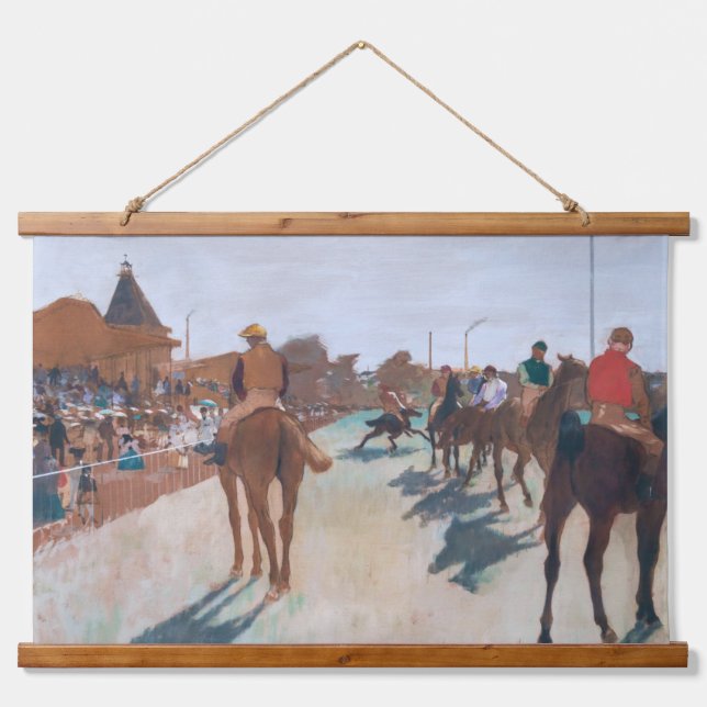 Edgar Degas - Die Parade Wandteppich Mit Holzrahmen (Vorne)