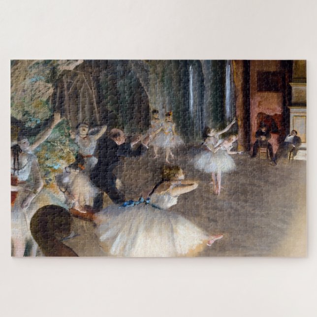 Edgar Degas - Die Probe des Balletts auf der Bühne (Horizontal)