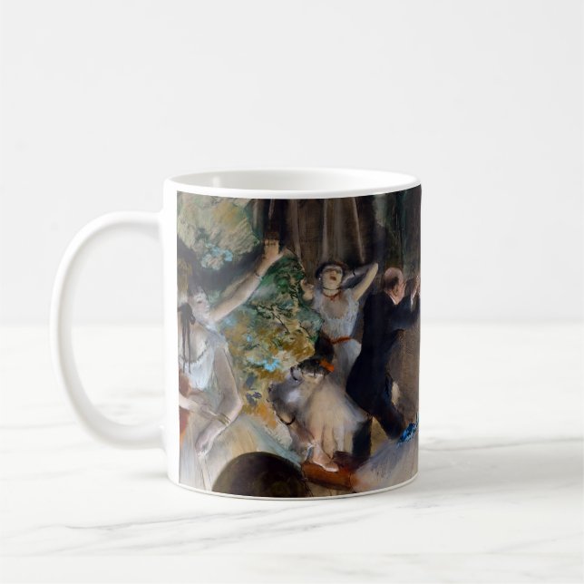 Edgar Degas - Die Probe des Balletts auf der Bühne Kaffeetasse (Links)