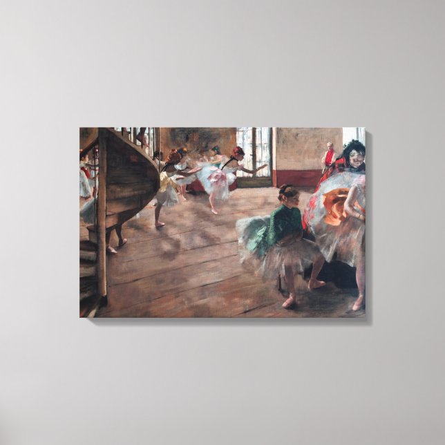 Edgar Degas - Die Probe Leinwanddruck (Vorderseite)