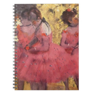 Edgar Degas Die rosa Tänzer Notizblock