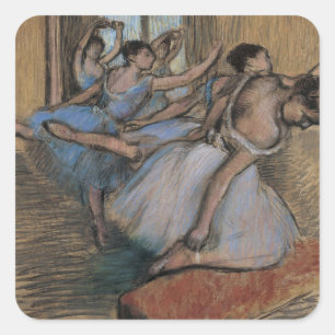 Edgar Degas   Die Tänzer Quadratischer Aufkleber